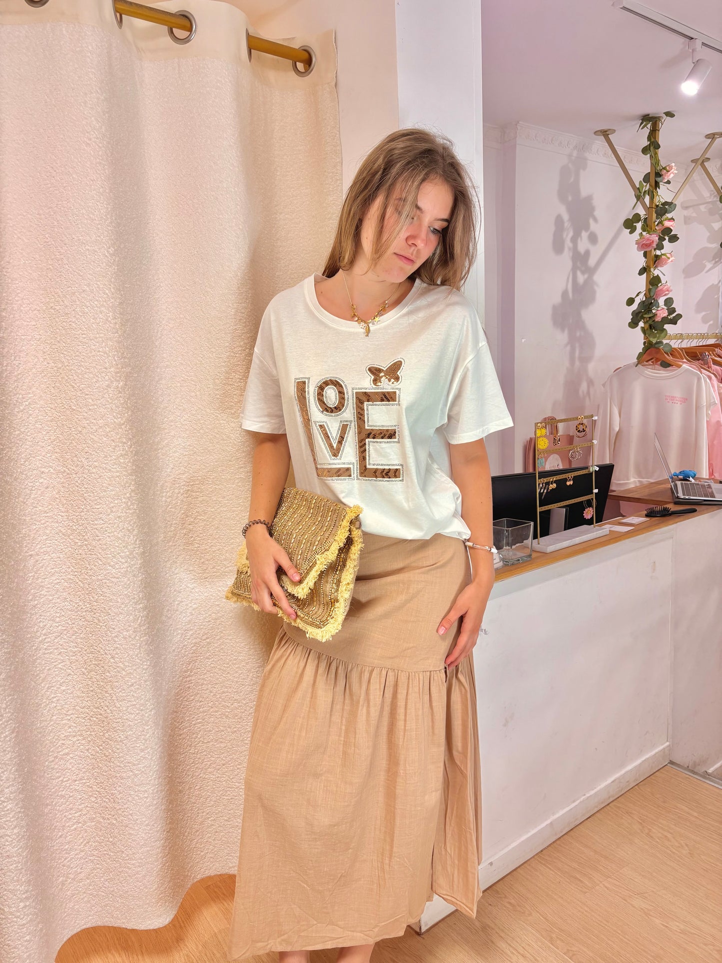 Jupe beige Clara