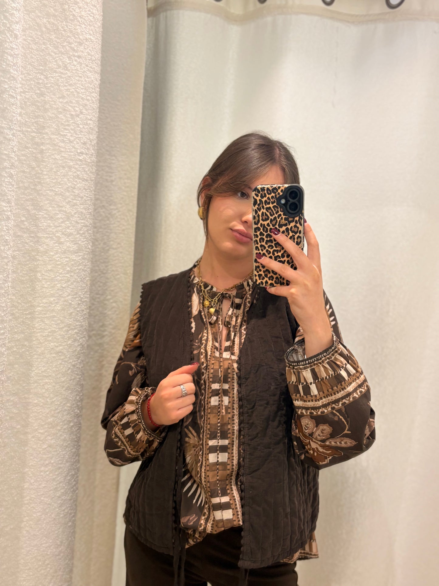 Gilet Anastasia choco
