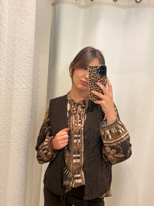 Gilet Anastasia choco