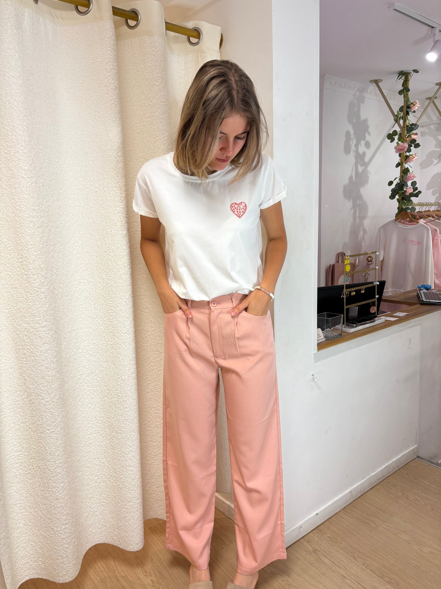 Pantalon Amanda rose