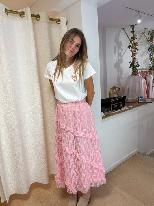 Jupe Esmée rose